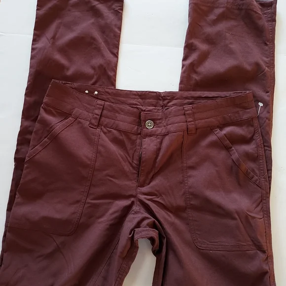 NEW Ladies Columbia Athletic Pants Burgandy Size 10 Long - Picture 4 of 4